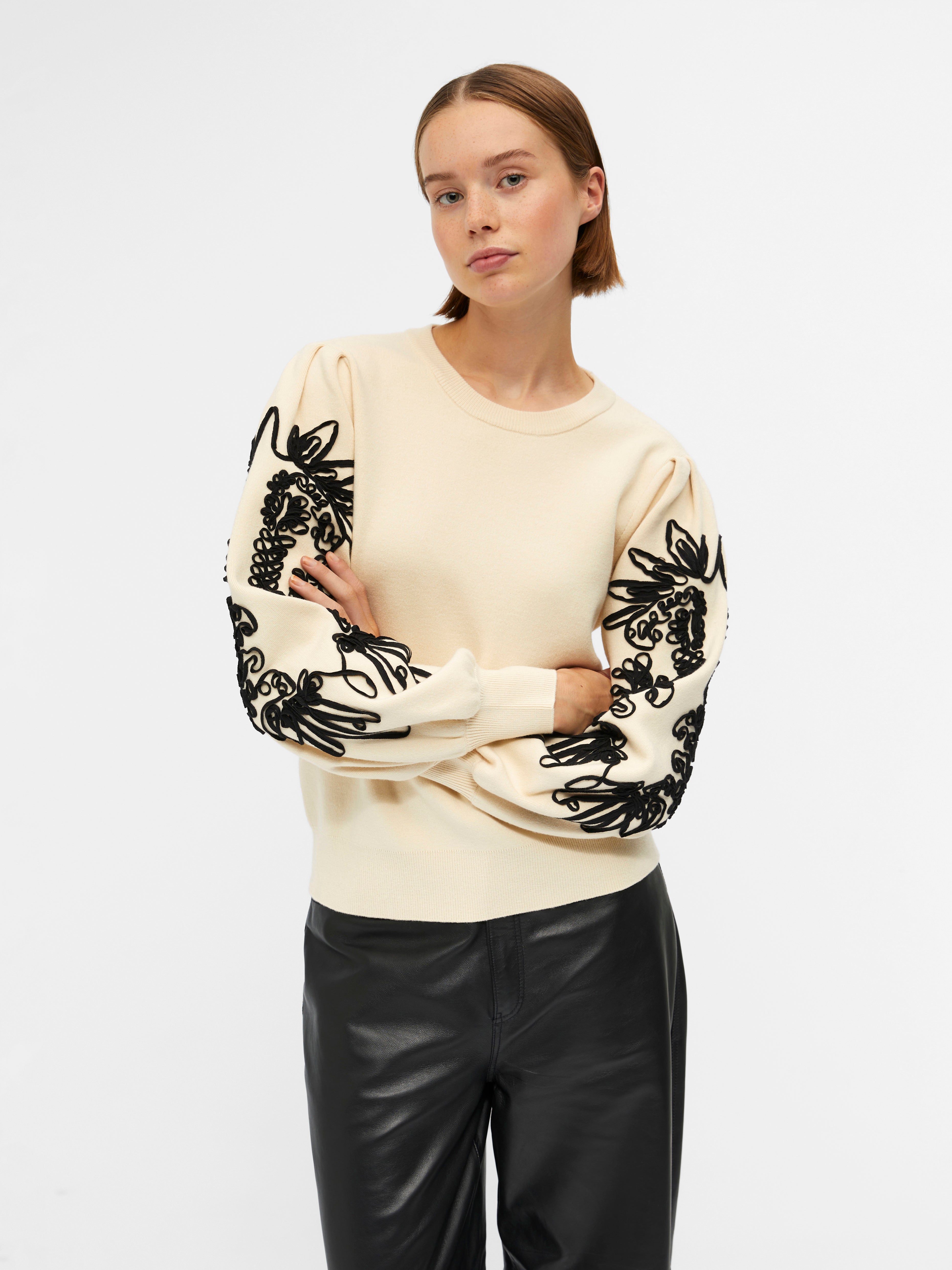 OBJJOANA Pullover - Sandshell
